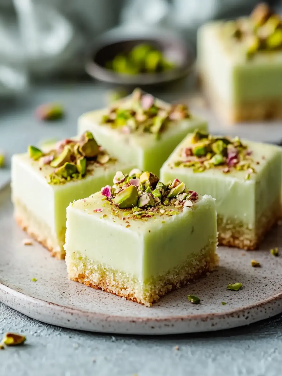 Pistachio Dessert Squares: Effortless No-Bake Bliss 5 Pistachio Dessert Squares