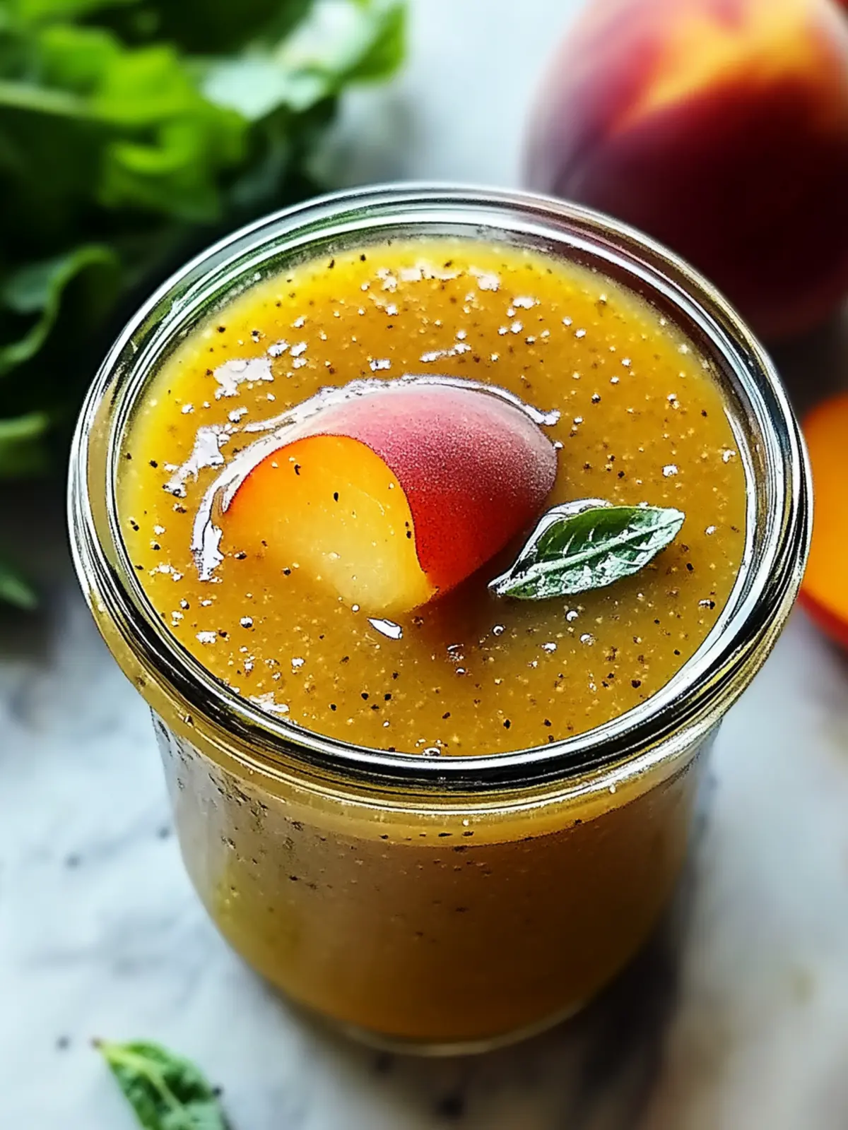 Peach Honey Dijon Balsamic Vinaigrette: Brighten Your Meals! 5 Peach Honey Dijon Balsamic Vinaigrette
