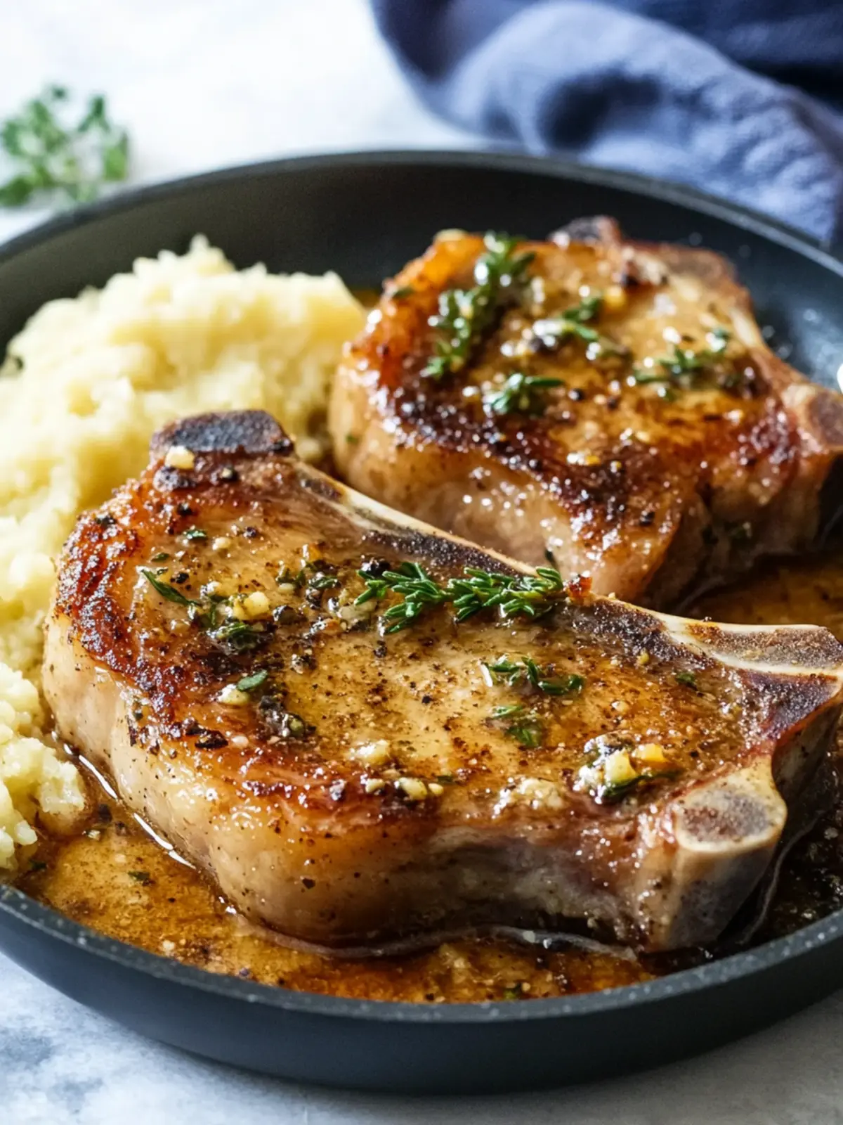 Garlic Butter Pan Seared Pork Chops That Melt in Your Mouth 2 Garlic Butter Pan Seared Pork Chops
