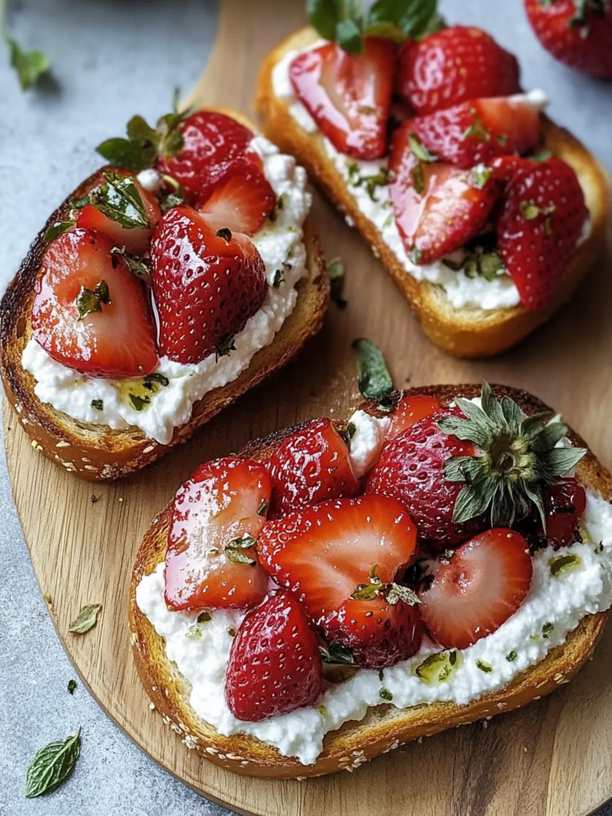Sweet and Savory Roasted Strawberry Whipped Ricotta Toast 5 Roasted Strawberry Whipped Ricotta Toast