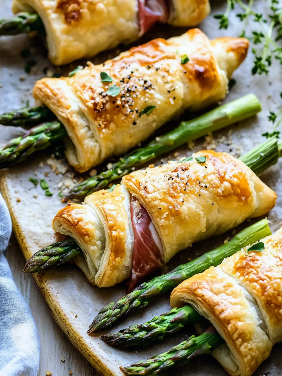 Delicious Prosciutto Asparagus Puff Pastry Bundles Recipe 5 Prosciutto Asparagus Puff Pastry Bundles