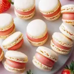Delicious Strawberry Shortcake Macarons for Summer Bliss 6 Strawberry Shortcake Macarons