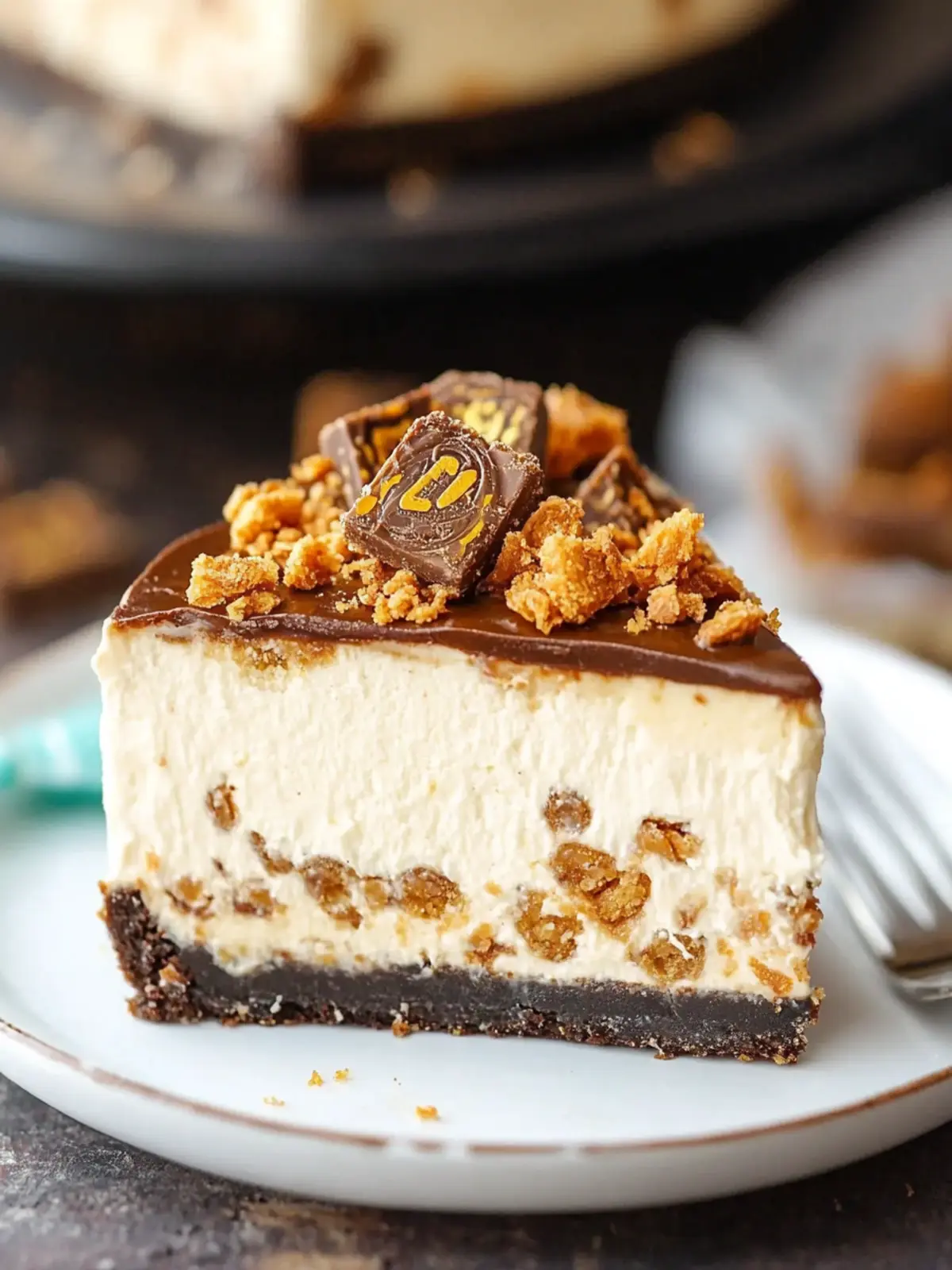 Indulge in Creamy Butterfinger Cheesecake Bliss at Home 3 Butterfinger Cheesecake
