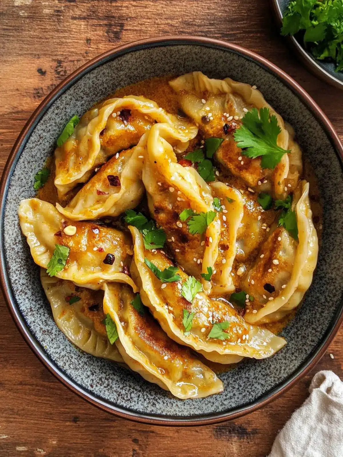 Baked Curry Dumplings in Coconut Bliss Sauce You’ll Love 4 Baked Curry Dumplings