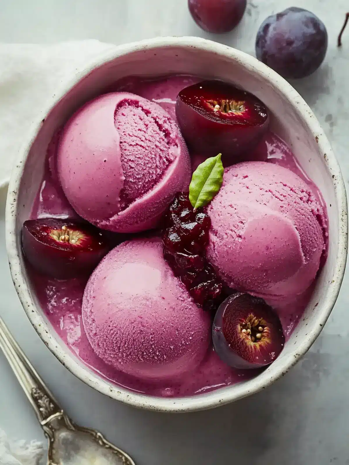 Cardamom Plum Sorbet: A Creamy Vegan Escape for Summer 4 Cardamom Plum Sorbet