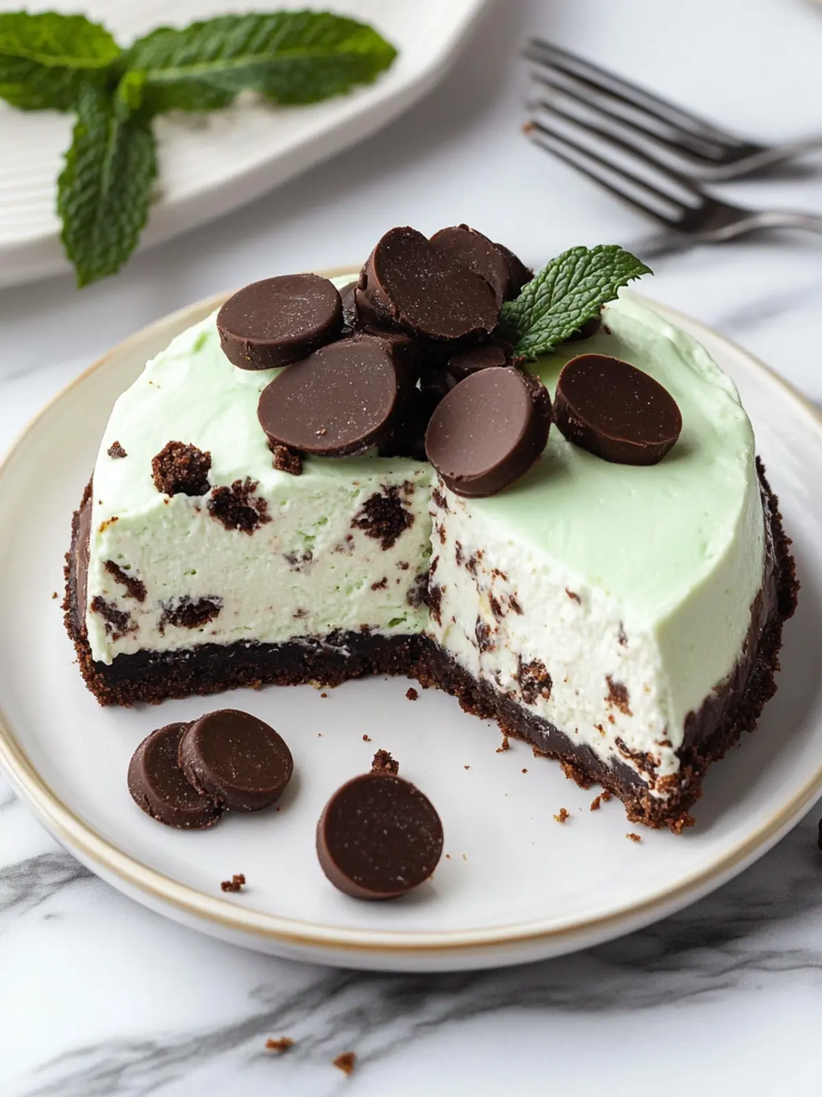 Irresistible Thin Mint Cheesecake for Mint Lovers Everywhere 5 Thin Mint Cheesecake