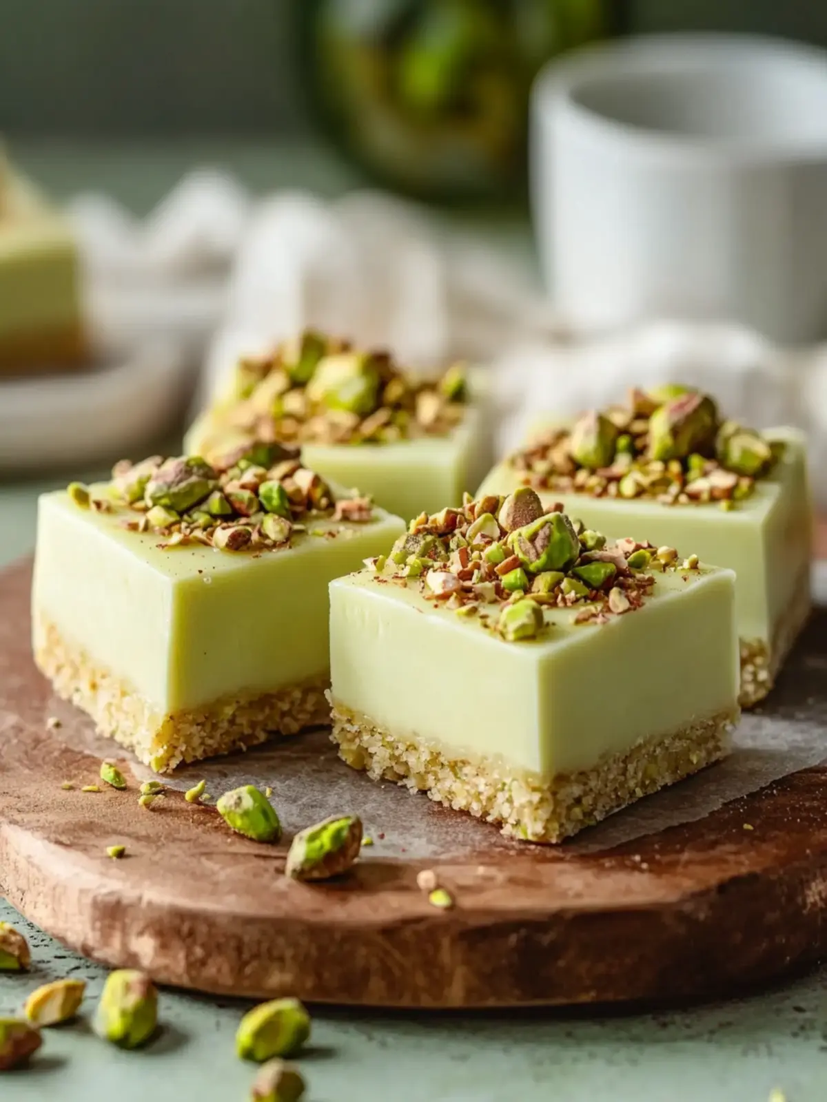 Pistachio Dessert Squares: Effortless No-Bake Bliss 2 Pistachio Dessert Squares