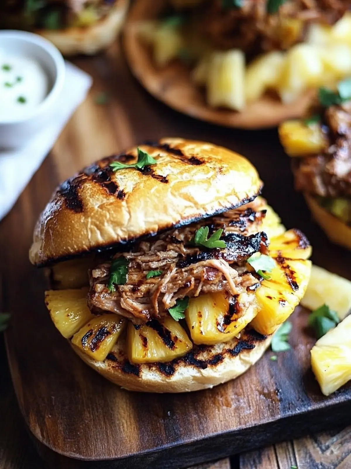 Savor Grilled Pineapple Pork Sandwiches for a Summer Delight 3 Grilled Pineapple Pork Sandwiches