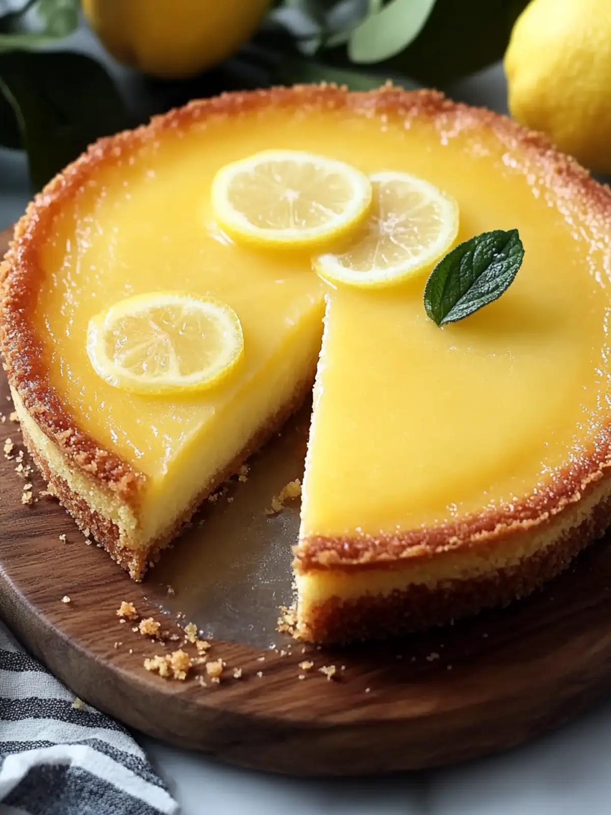Italian Grandma’s Lemon Custard Cake: A Slice of Sunshine 4 Italian Grandma’s Lemon Custard Cake