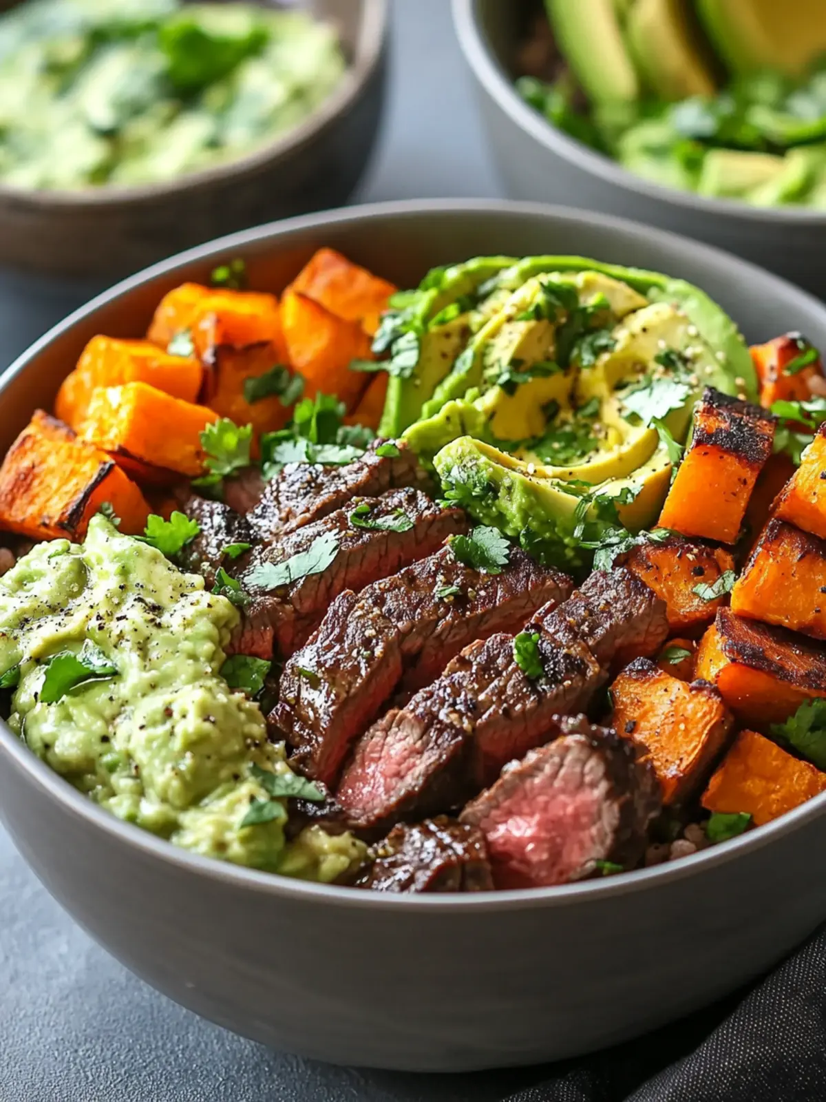 Steak and Sweet Potato Bowls with Avocado-Cilantro Delight 5 Steak and Sweet Potato Bowls with Avocado-Cilantro