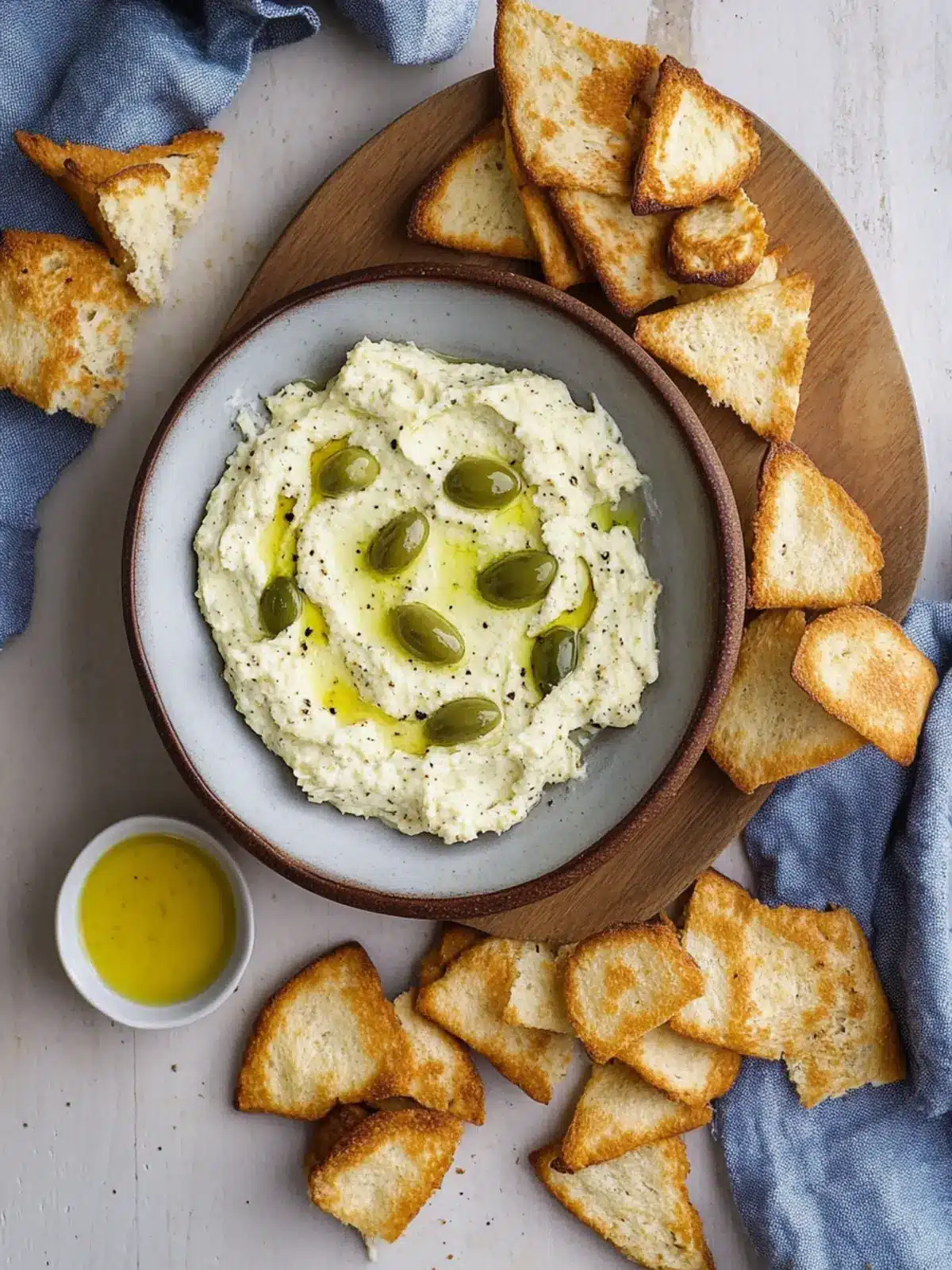 Pepperoncini Dip with Homemade Bagel Chips: A Party Favorite 4 Pepperoncini Dip with Homemade Bagel Chips