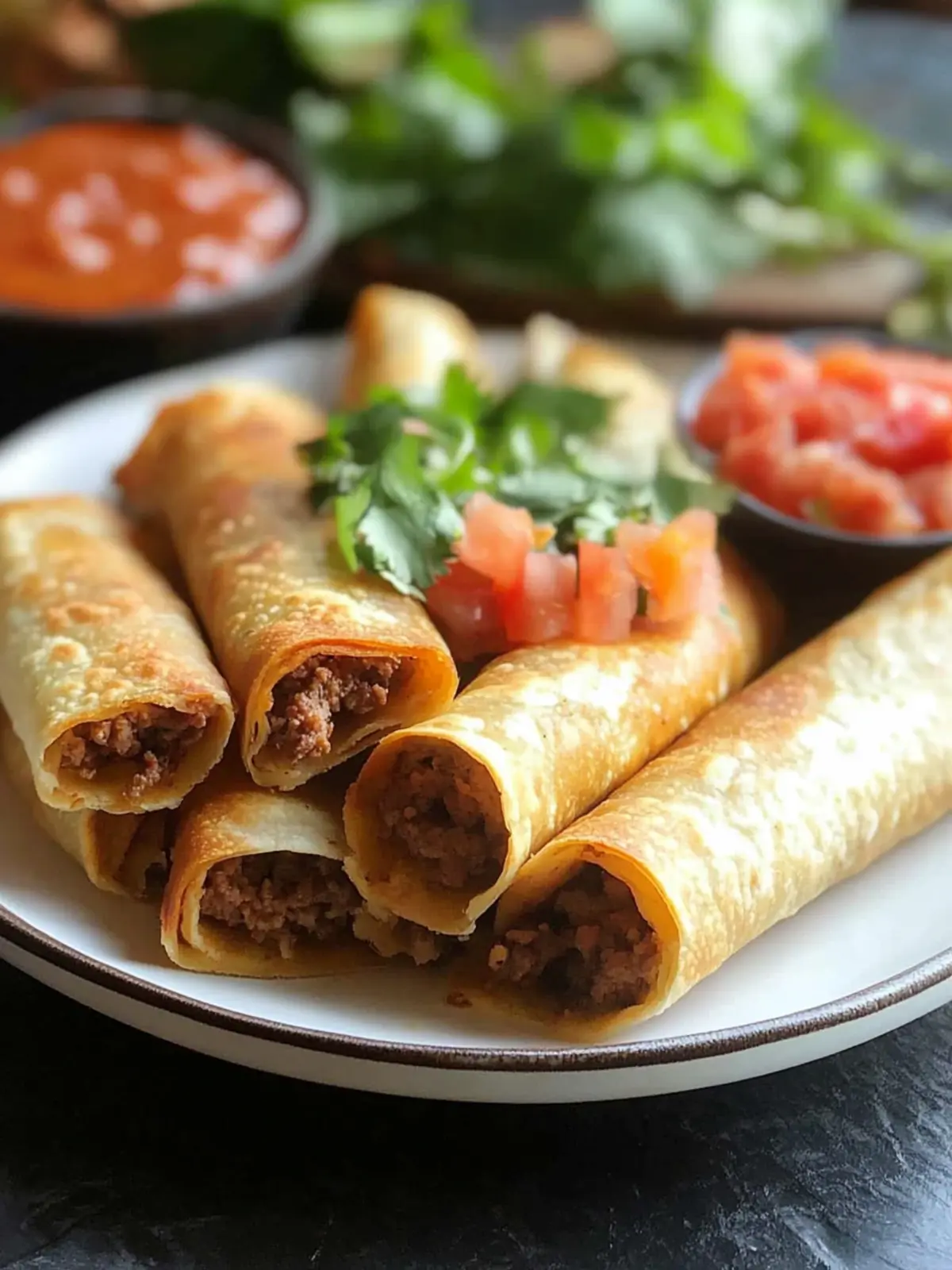 Savory Ground Beef Taquitos: Easy Game Day Appetizer Delight 4 Ground Beef Taquitos