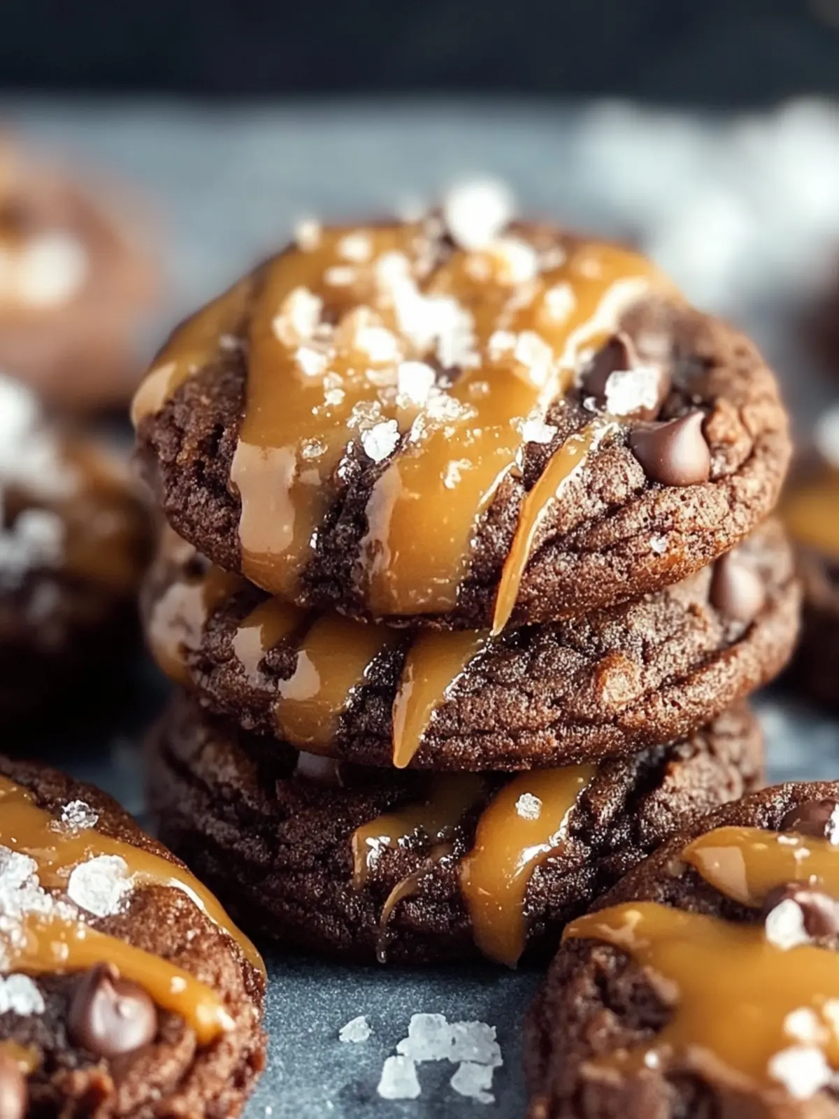 Irresistible Double Chocolate Salted Caramel Cookies Delight 2 Double Chocolate Salted Caramel Cookies