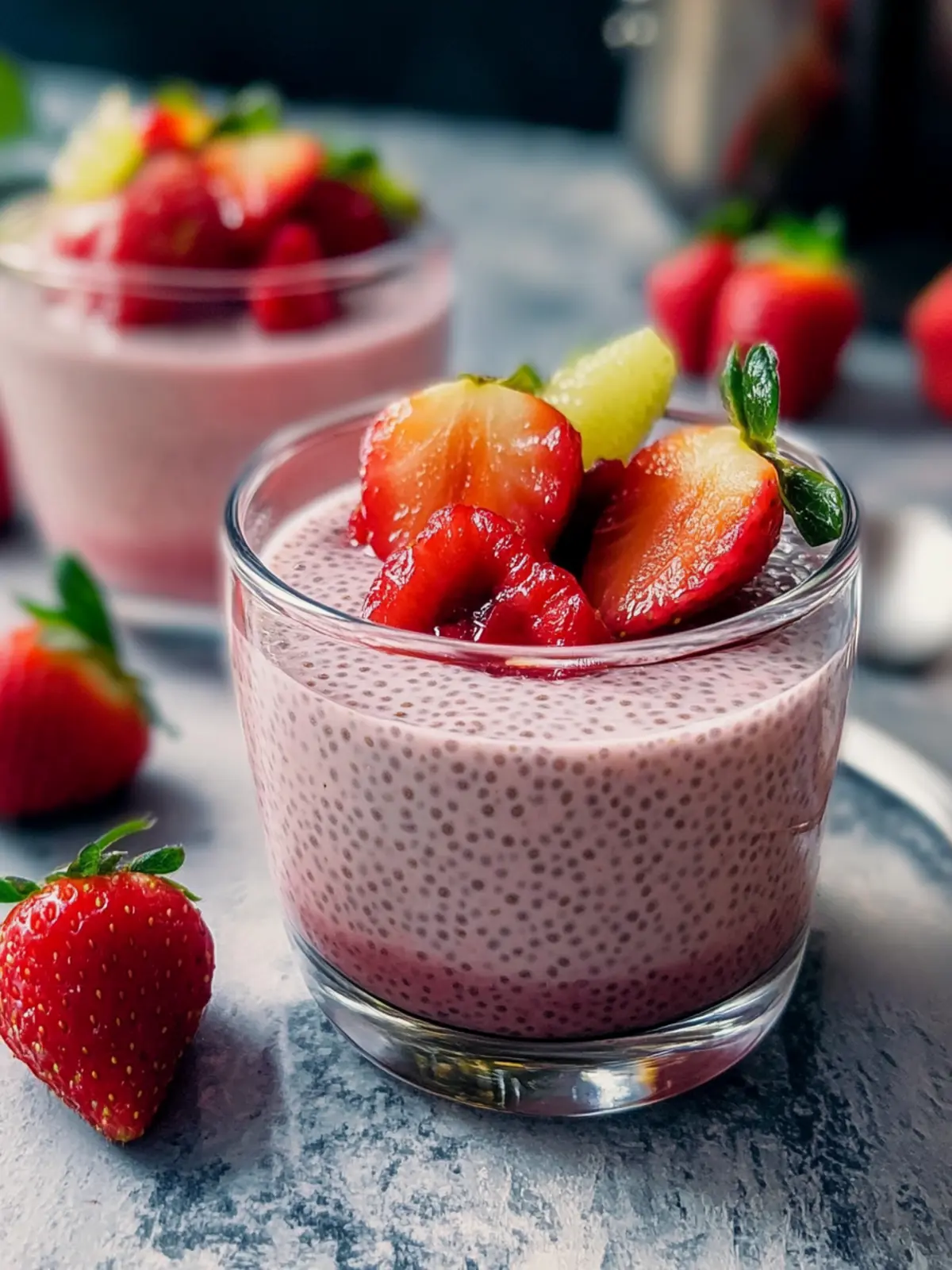 Strawberry Chia Seed Pudding: Simple, Healthy, and Delicious 2 Strawberry Chia Seed Pudding
