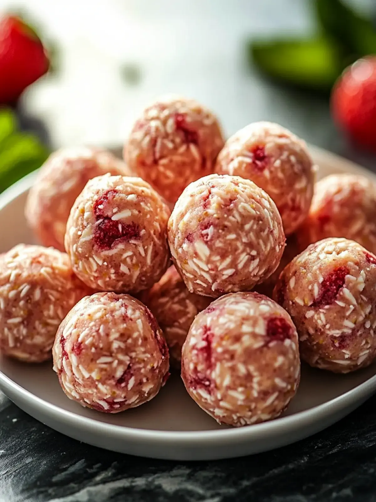 Easy No-Bake Protein Strawberry Balls for a Quick Energy Boost 2 Easy No-Bake Protein Strawberry Balls