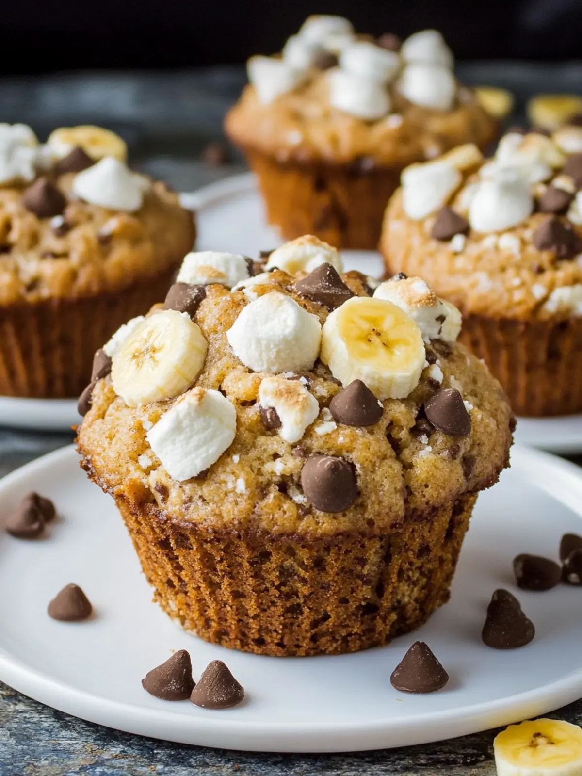 Irresistible Banana S'mores Muffins You’ll Love to Bake 3 Banana S'mores Muffins