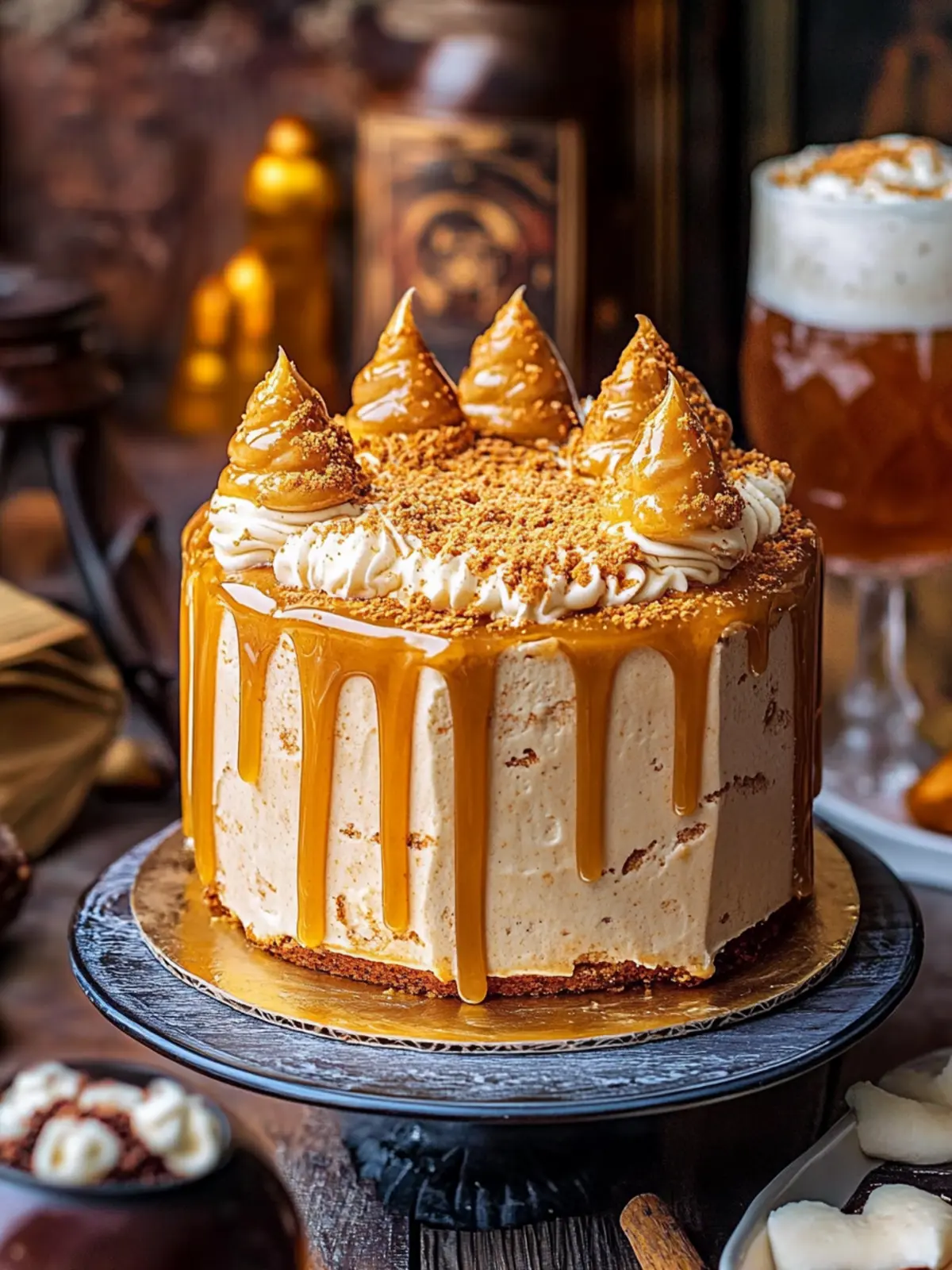 Magical Harry Potter Butterbeer Cake to Delight Your Tastebuds 4 Harry Potter Butterbeer Cake