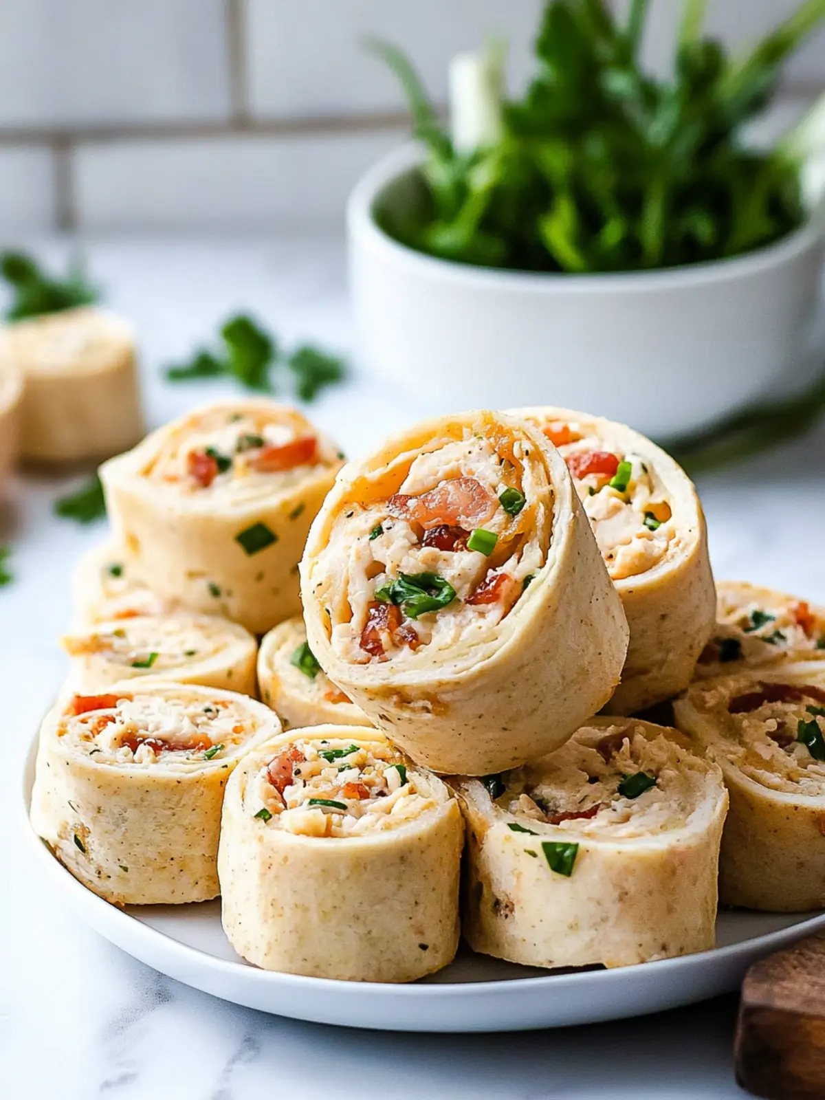 Delicious Chicken Bacon Ranch Pinwheels for Food Lovers 2 Chicken Bacon Ranch Pinwheels