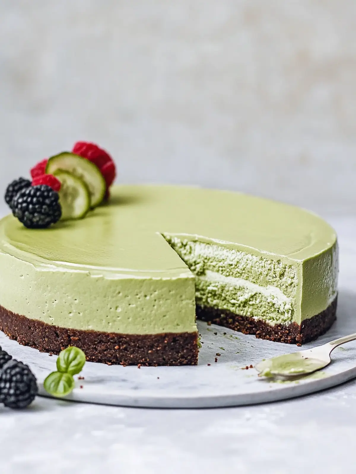 Delightful Matcha Green Tea No-Bake Cheesecake Recipe 2 Matcha Green Tea No-Bake Cheesecake