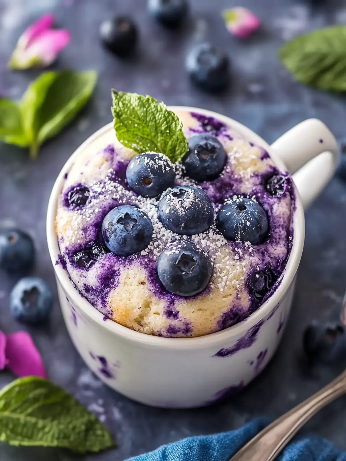Irresistible Blueberry Mug Cake in Under 90 Seconds 3 Blueberry Mug Cake