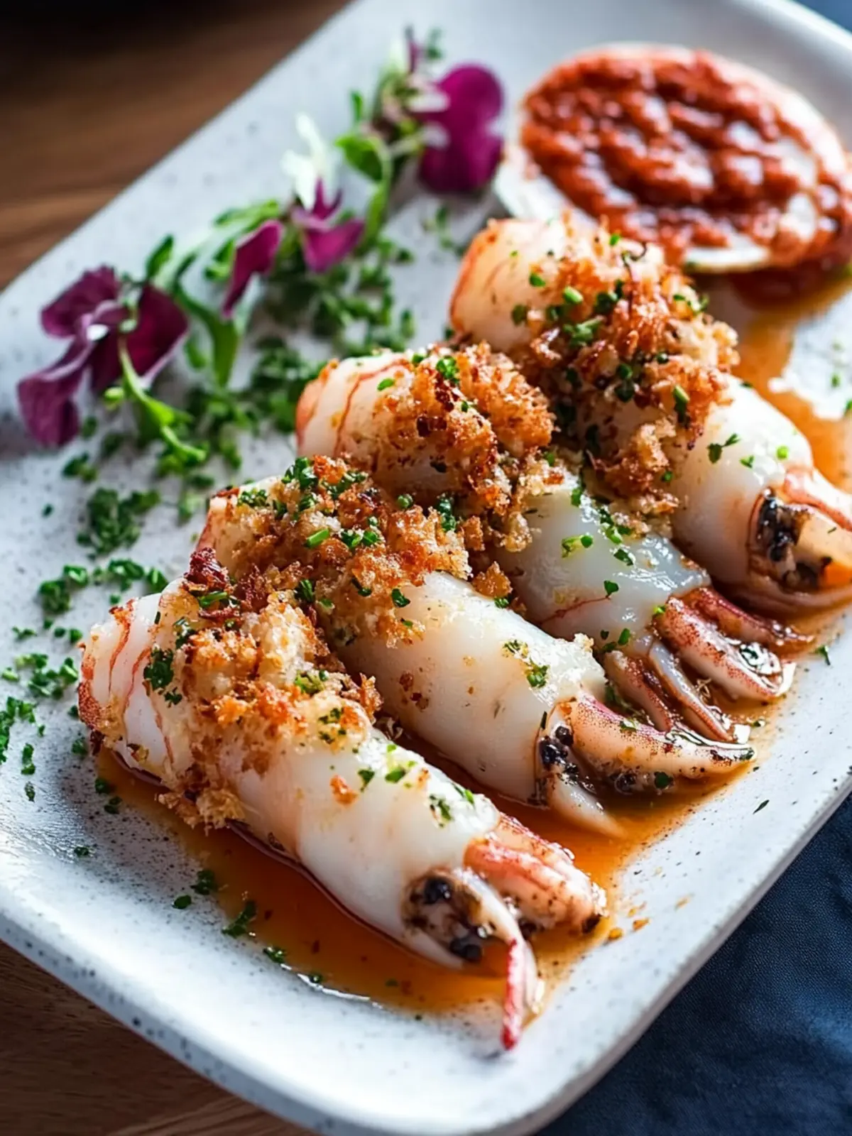 Mouthwatering Shrimp Stuffed Squid to Impress Your Guests 4 Shrimp Stuffed Squid