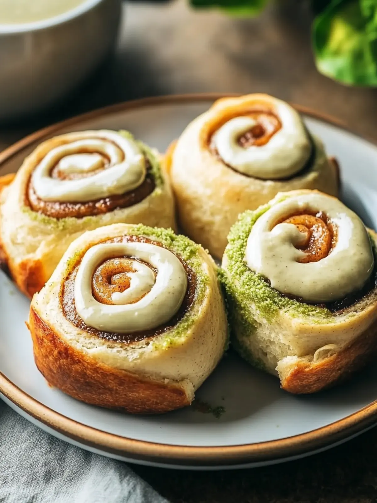 Fluffy Matcha Cinnamon Rolls: A Cozy Breakfast Delight 2 Fluffy Matcha Cinnamon Rolls