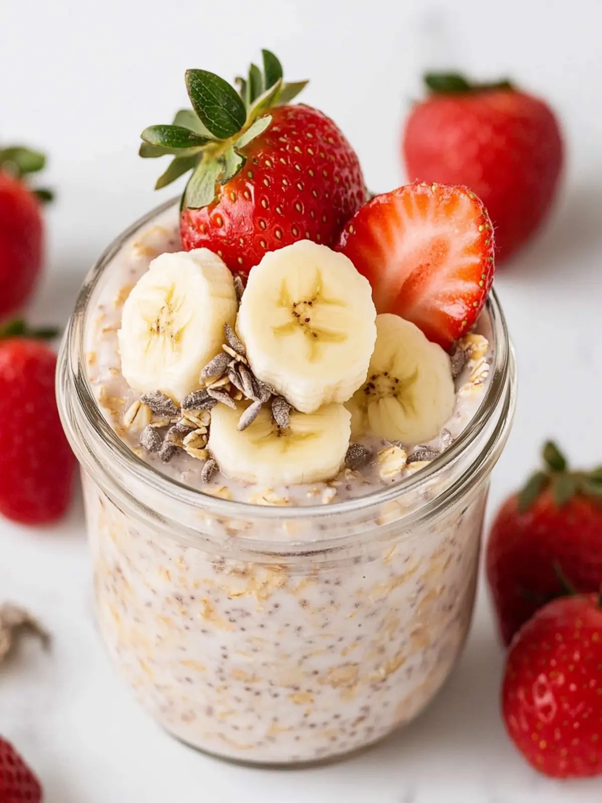 Delicious Strawberry Banana Overnight Oats for Easy Mornings 3 Strawberry Banana Overnight Oats