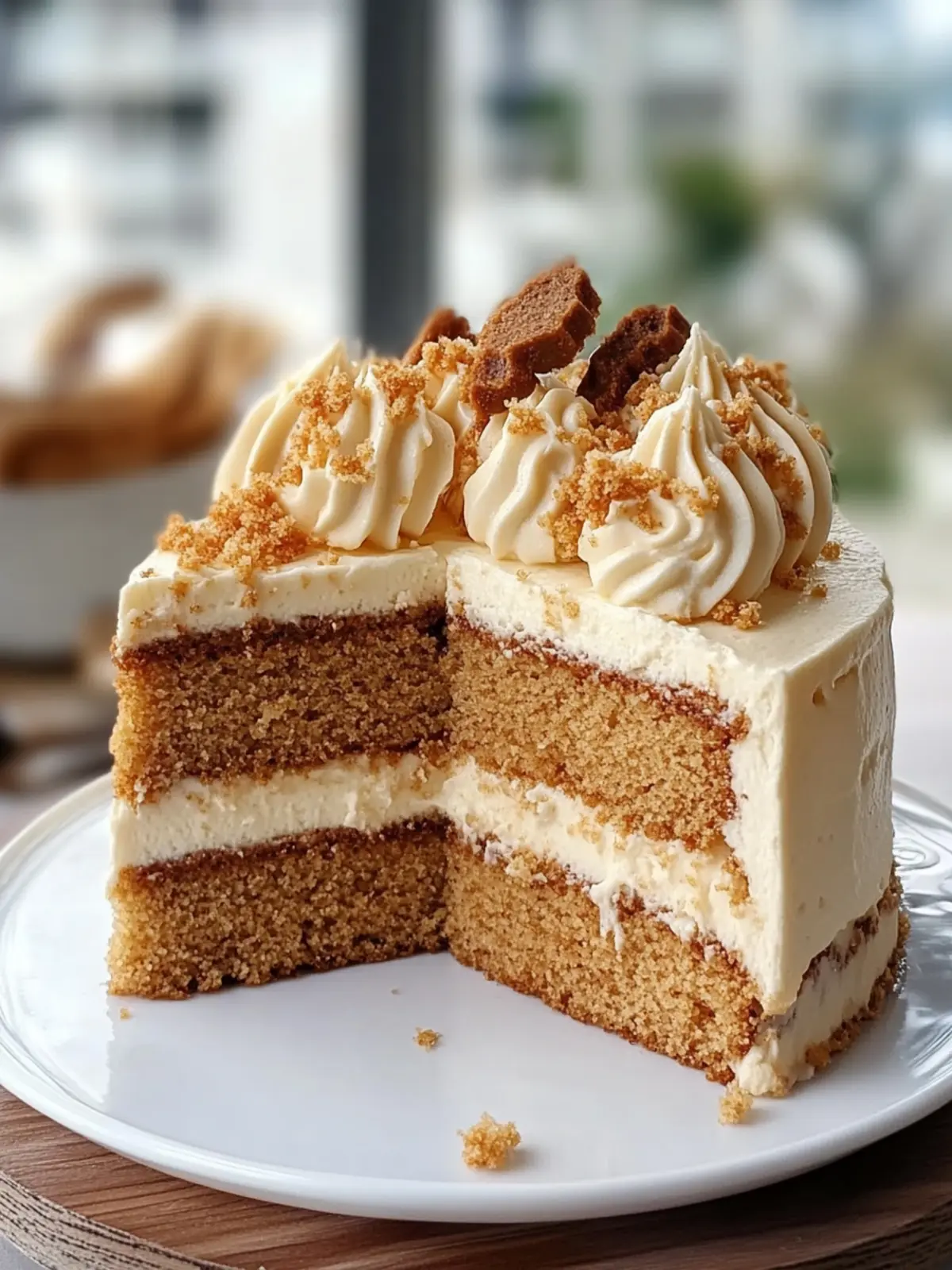 Irresistible Biscoff Cake with Creamy Cookie Delight 3 Biscoff Cake