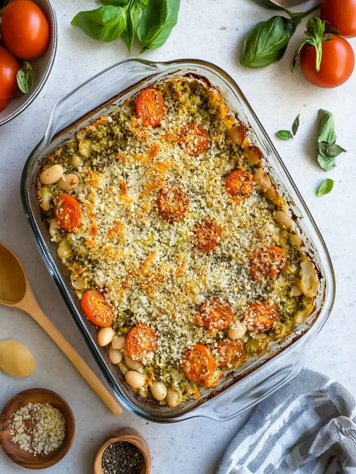 Hearty White Bean and Pesto Bake for Cozy Nights 3 White Bean and Pesto Bake