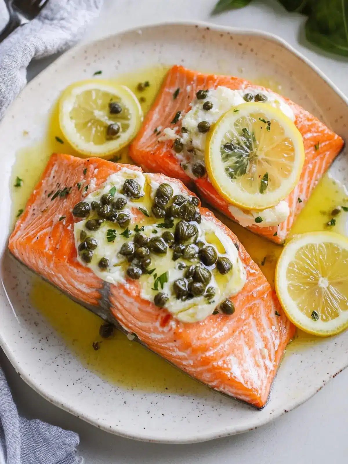 Baked Salmon with Lemon Caper Butter for Easy Elegant Dining 4 Baked Salmon with Lemon Caper Butter