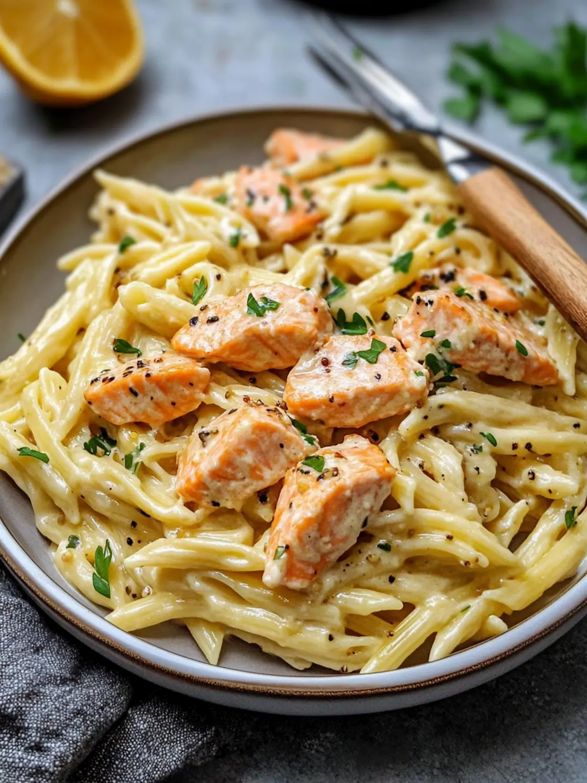 Creamy Honey Mustard Salmon Pasta You’ll Crave Every Week 4 Creamy Honey Mustard Salmon Pasta