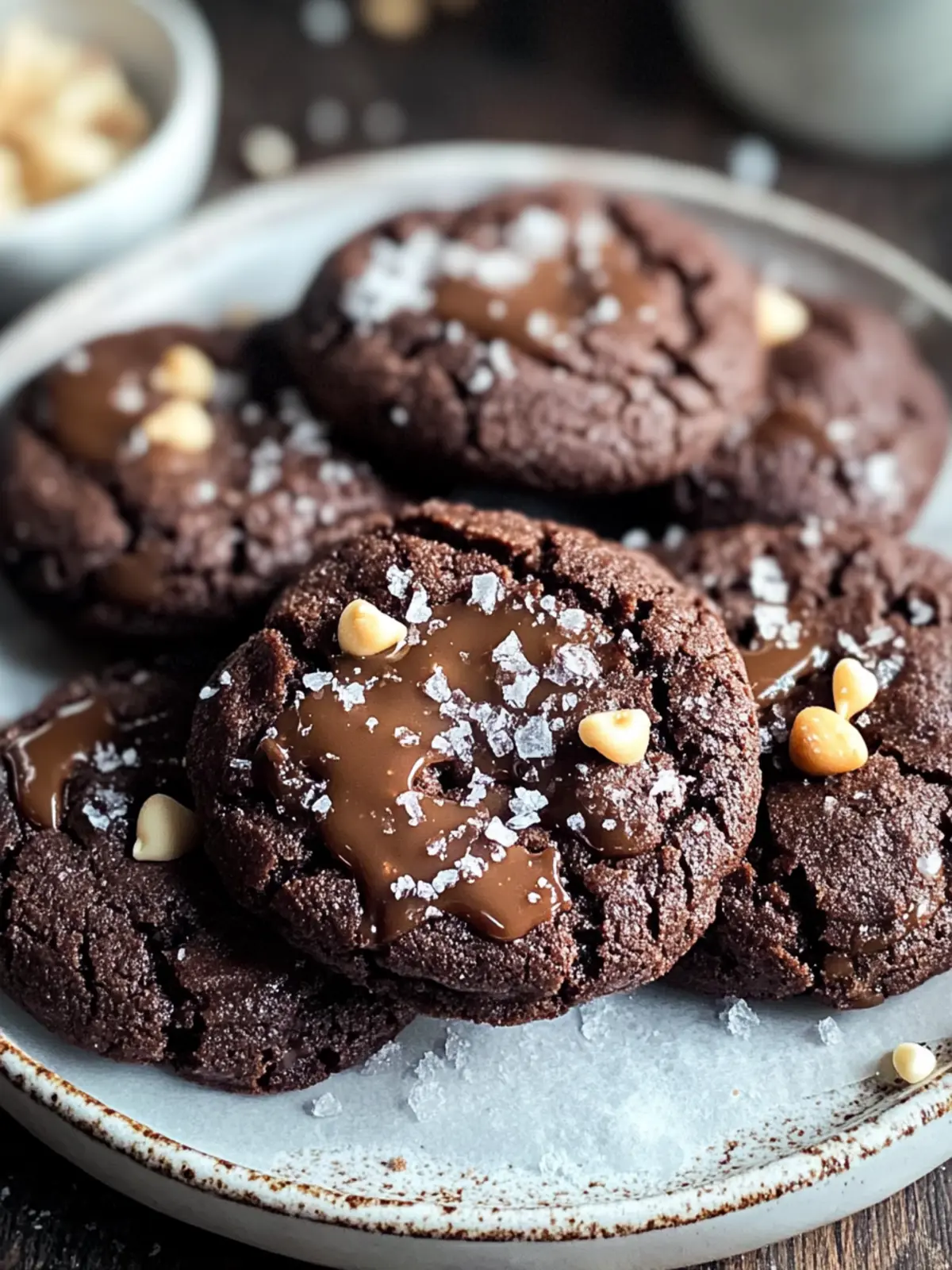 Irresistible Double Chocolate Salted Caramel Cookies Delight 4 Double Chocolate Salted Caramel Cookies