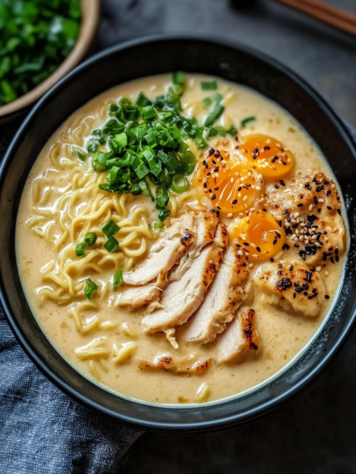 Deliciously Simple Creamy Garlic Chicken Ramen Recipe 2 Creamy Garlic Chicken Ramen