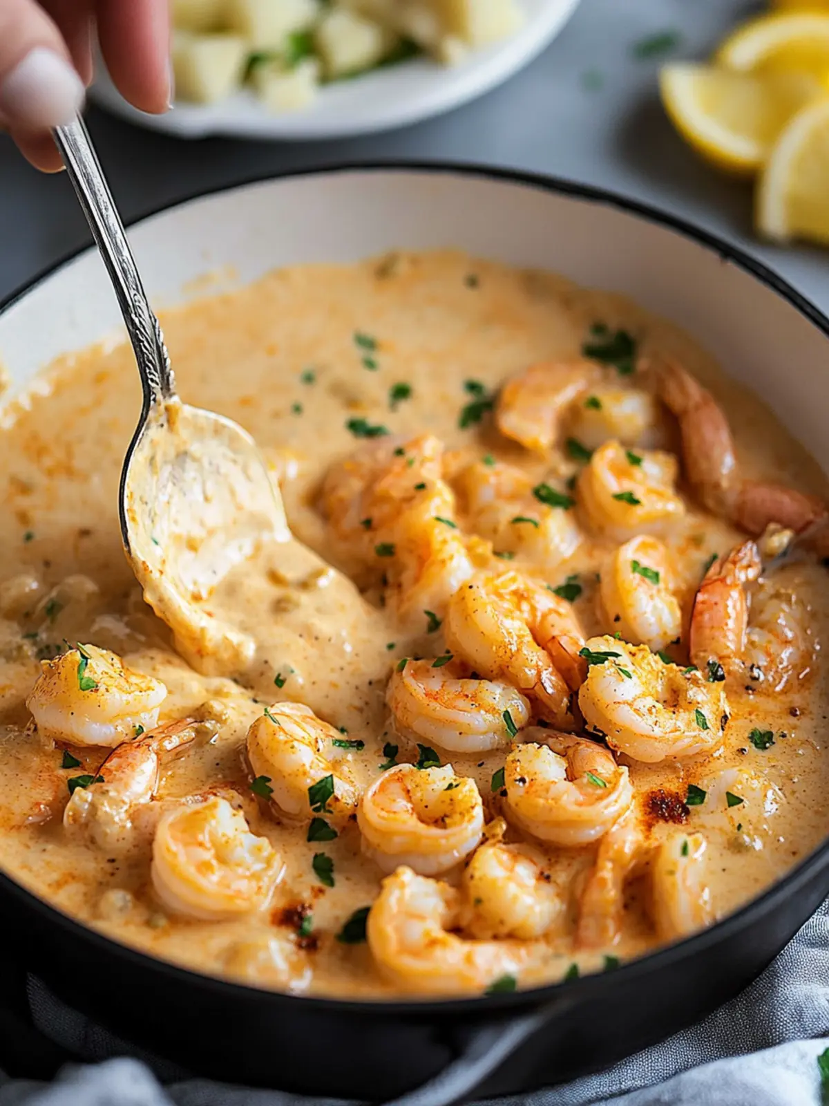 Irresistible Creamy Garlic-Paprika Shrimp Skillet Delight 3 Creamy Garlic-paprika Shrimp Skillet