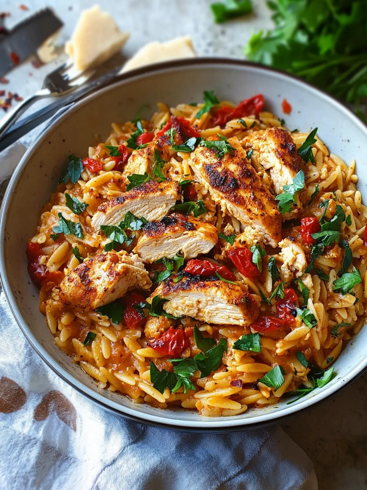 Creamy Cajun Chicken Orzo: Your New Favorite One-Pot Meal 4 Cajun Chicken Orzo