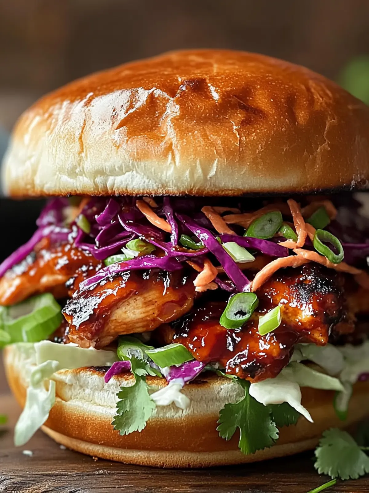 Savor Spicy Korean BBQ Chicken Sandwich with Tangy Slaw Today 2 Spicy Korean BBQ Chicken Sandwich with Tangy Slaw