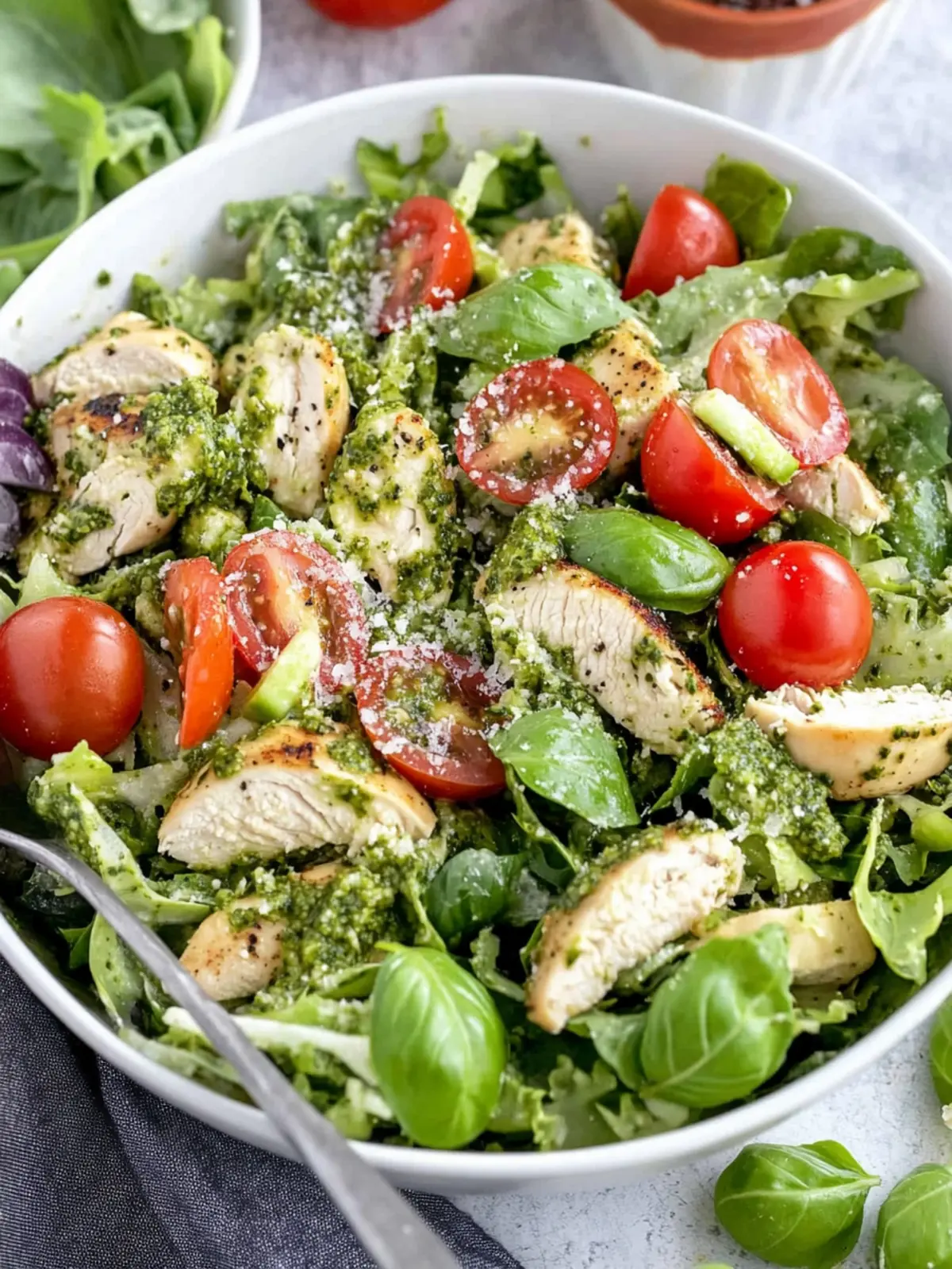 Basil Pesto Chicken Salad That Will Revitalize Your Lunch! 4 Basil Pesto Chicken Salad