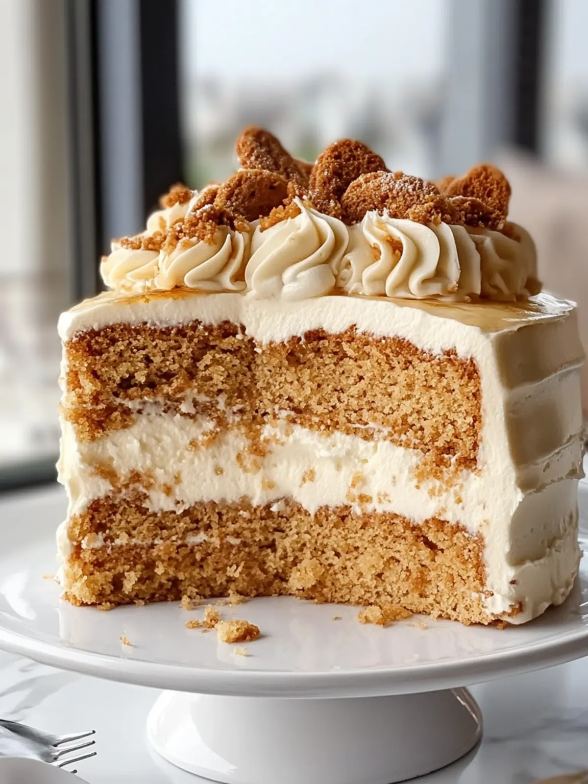 Irresistible Biscoff Cake with Creamy Cookie Delight 5 Biscoff Cake