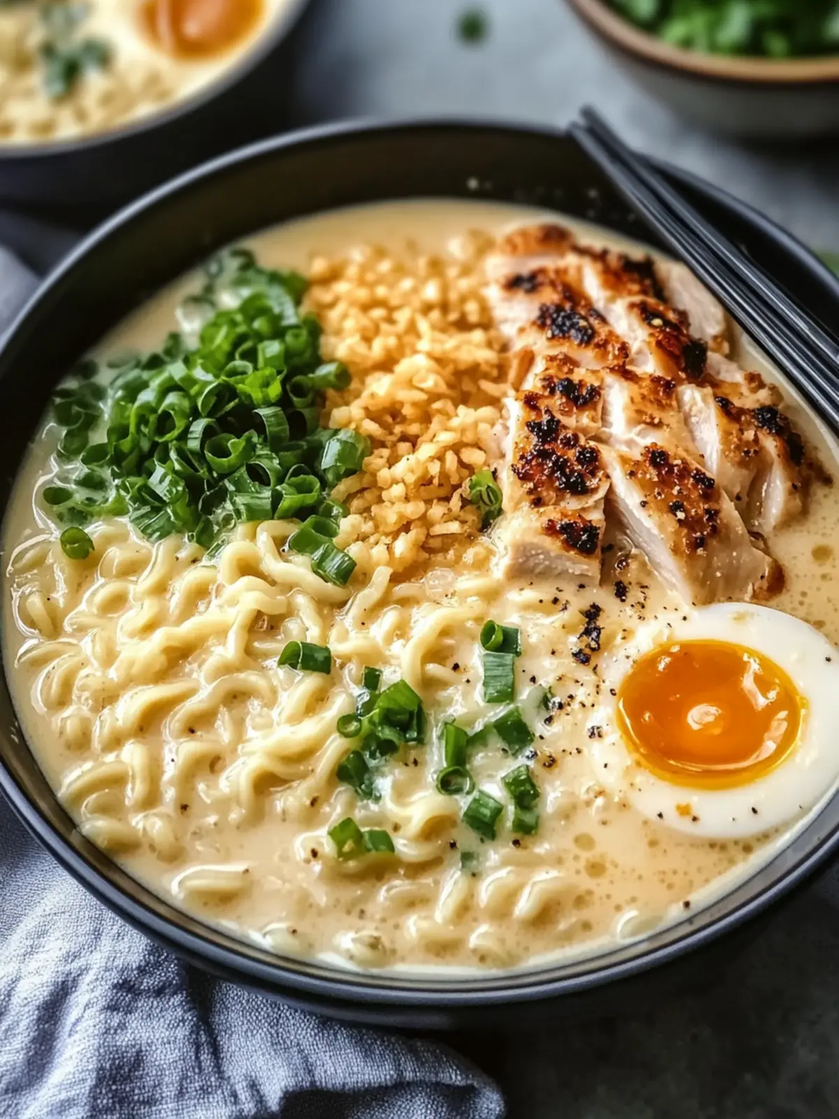 Deliciously Simple Creamy Garlic Chicken Ramen Recipe 4 Creamy Garlic Chicken Ramen