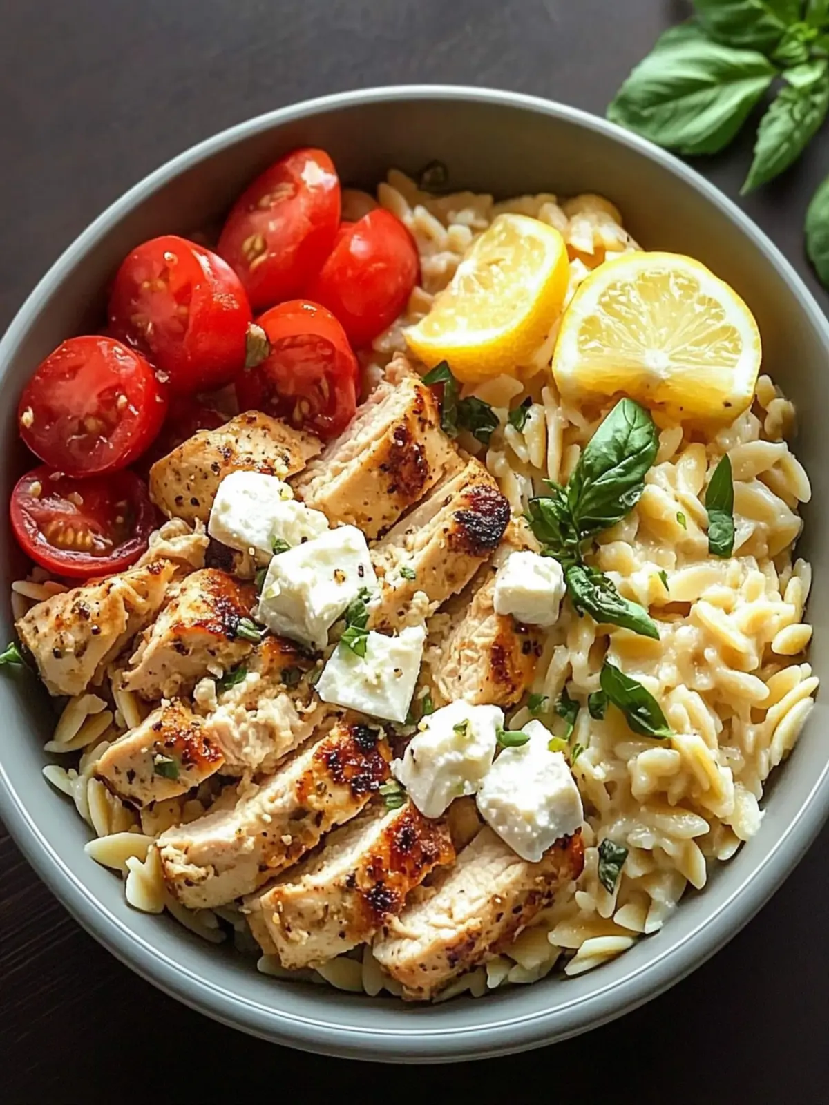Greek Chicken Power Bowls with Lemon Orzo Recipe You’ll Love 3 Greek Chicken Power Bowls with Lemon Orzo Recipe