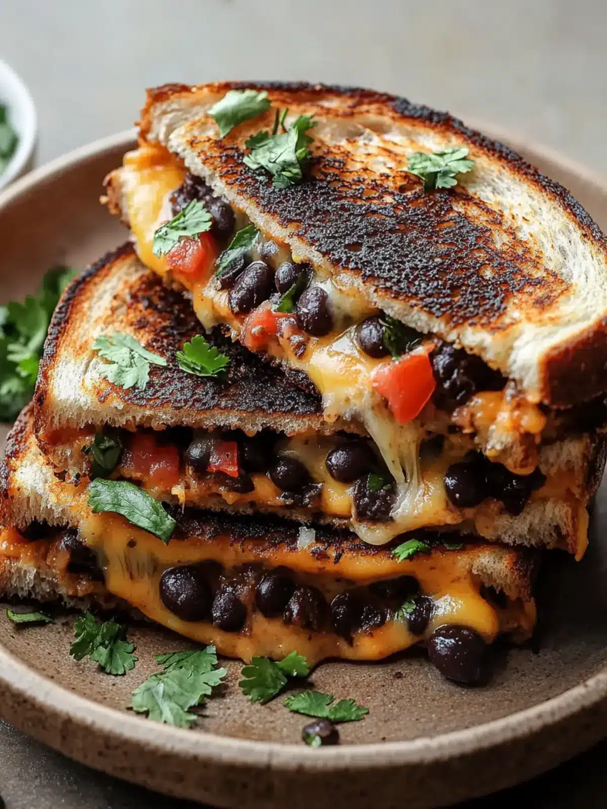 Ultimate Black Bean Grilled Cheese: Quick, Cheesy Delight 4 Black Bean Grilled Cheese