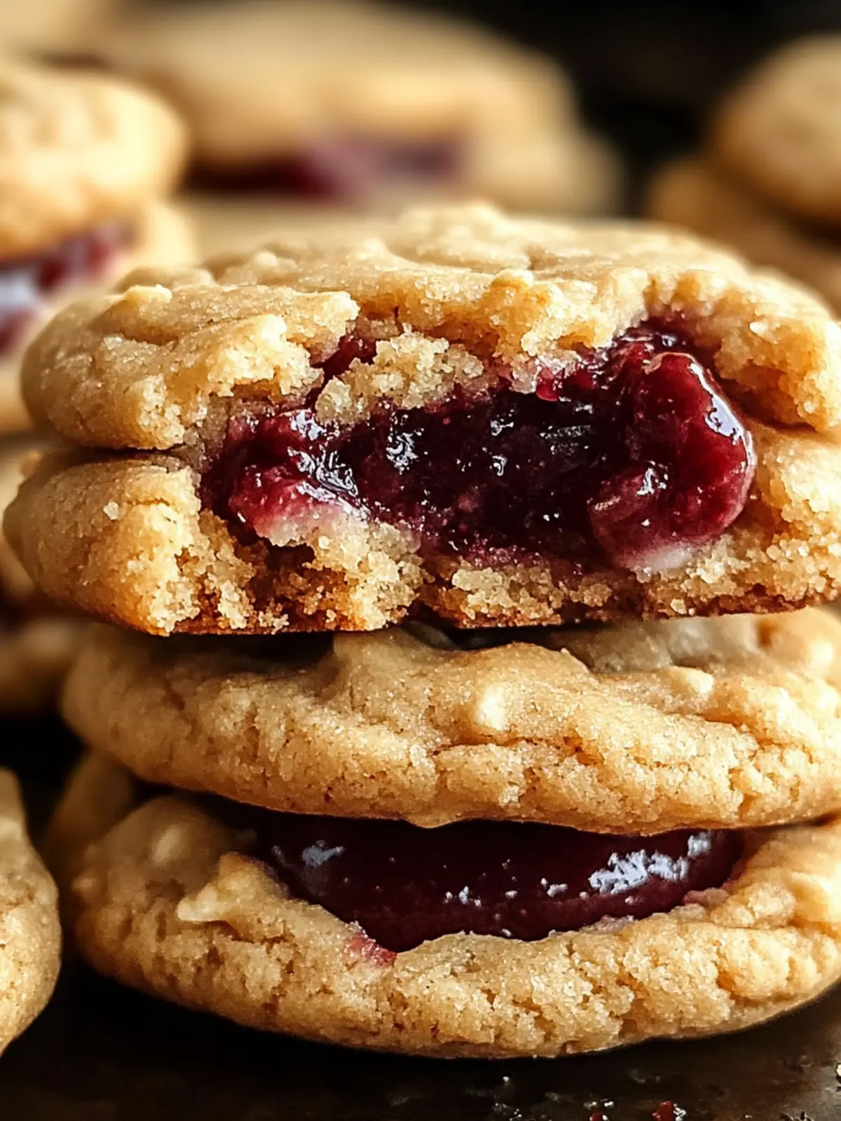 Pillowly PB&J Stuffed Cookies for a Cozy Nostalgic Treat 5 PB&J Stuffed Cookies