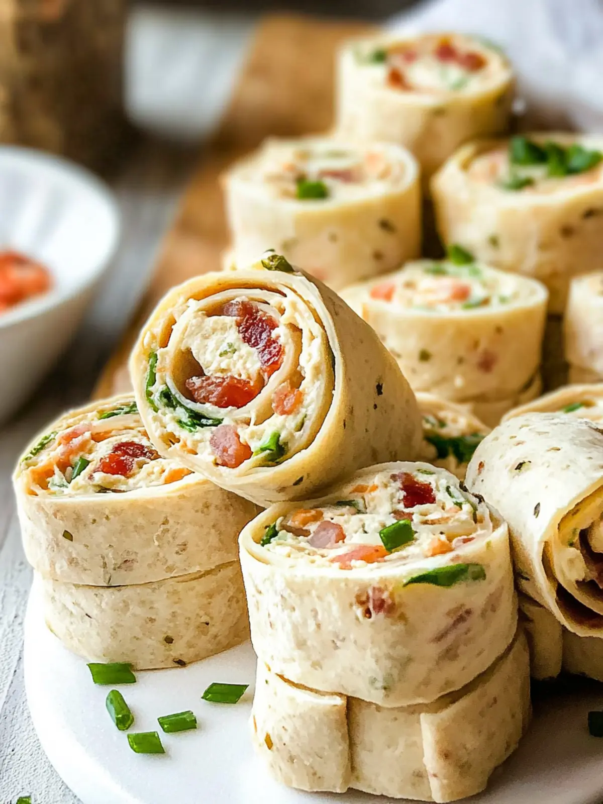 Delicious Chicken Bacon Ranch Pinwheels for Food Lovers 5 Chicken Bacon Ranch Pinwheels