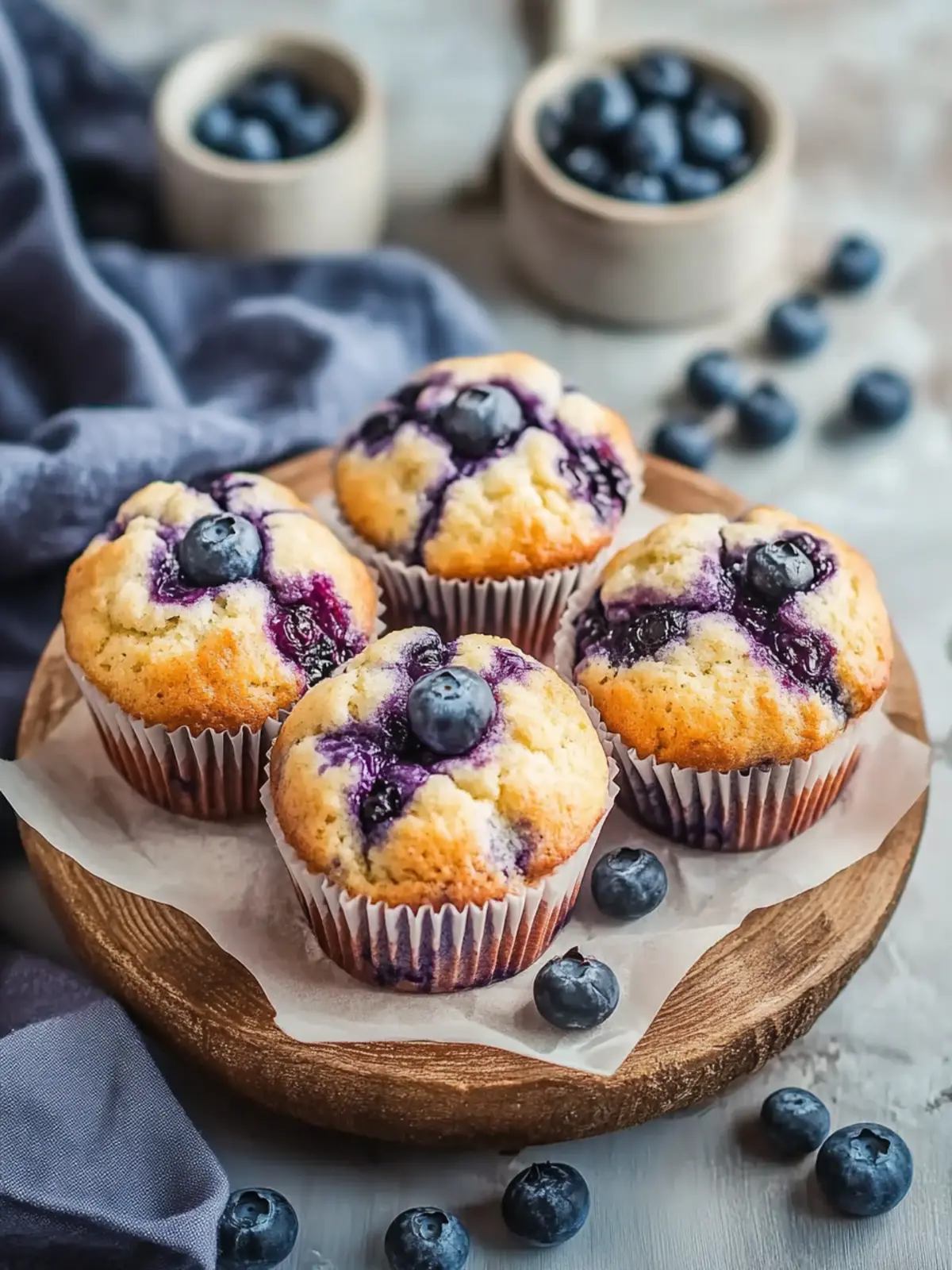 Delicious Cottage Cheese Blueberry Muffins Packed with Protein 3 Cottage Cheese Blueberry Muffins (High Protein)