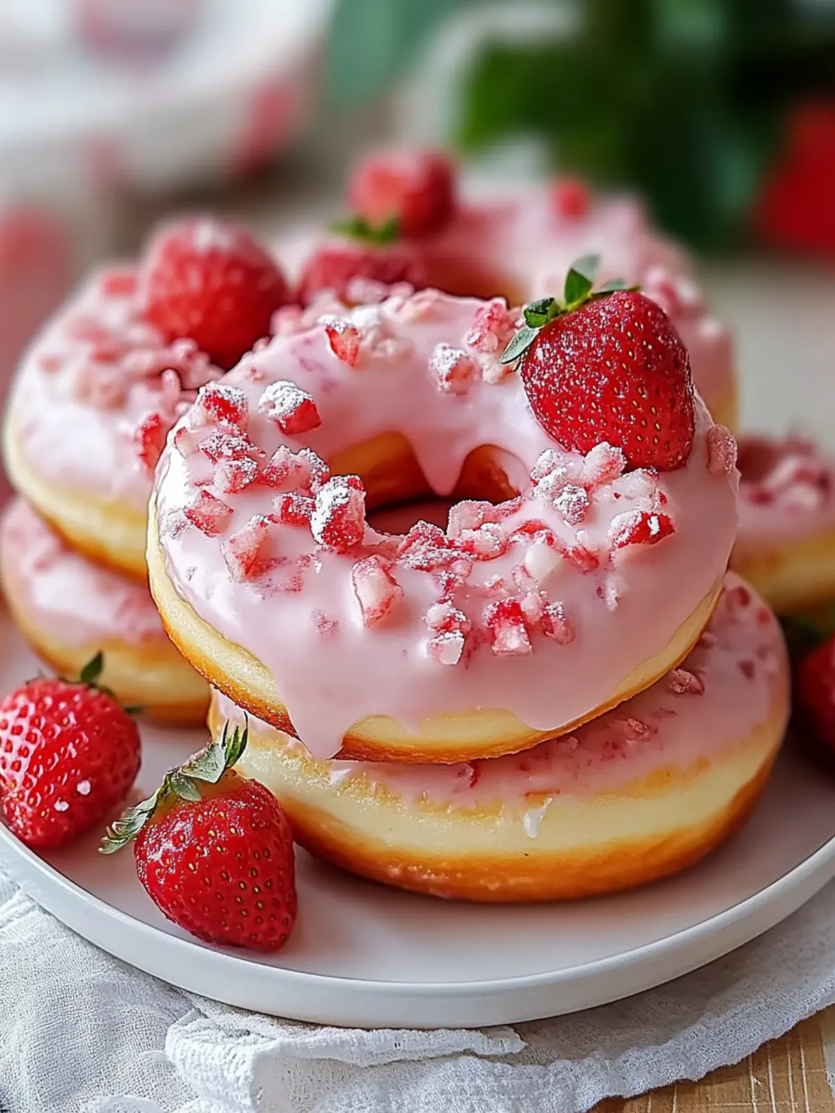 Mouthwatering Strawberry Cheesecake Donuts Made Easy at Home 3 Strawberry Cheesecake Donuts