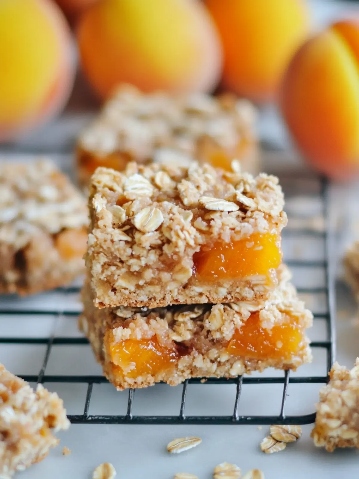 Savory Apricot Oatmeal Crumble Bars: Simple Homemade Joy 2 Apricot Oatmeal Crumble Bars