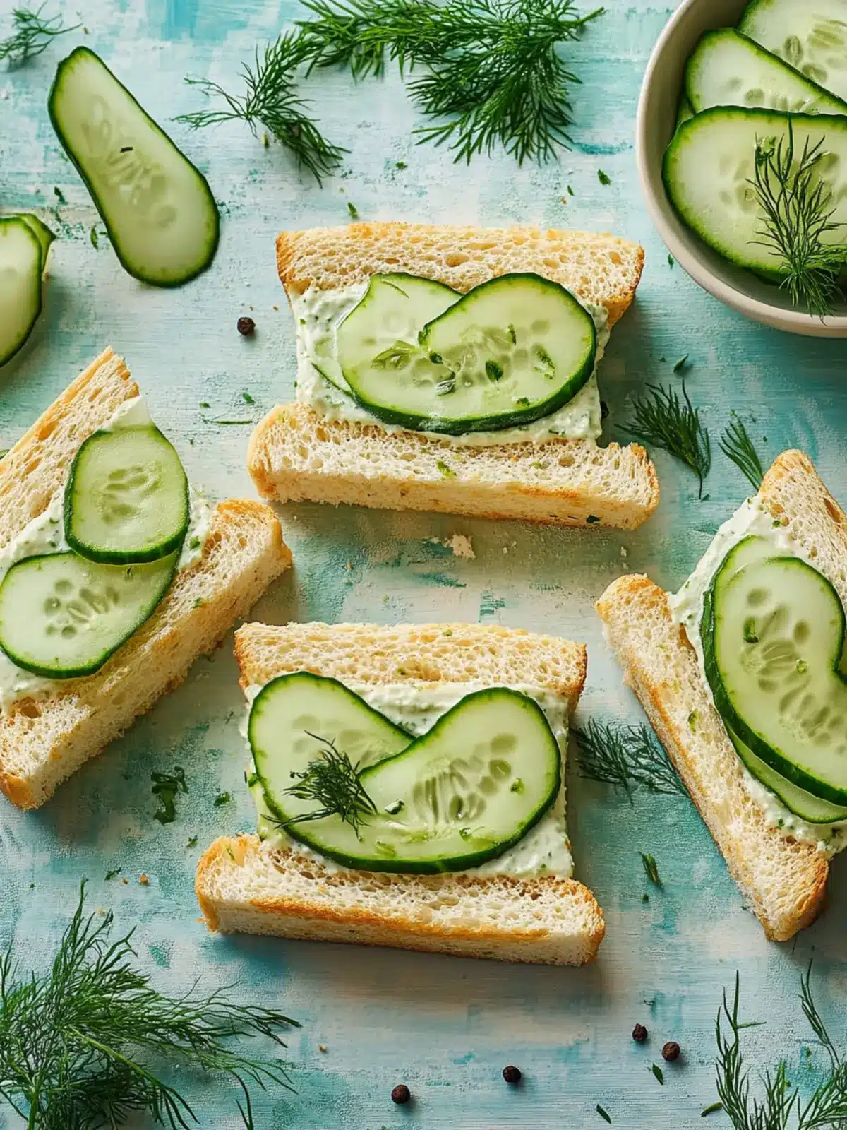 Delicious Classic Cucumber Sandwiches Perfect for Any Gathering 3 Classic Cucumber Sandwiches