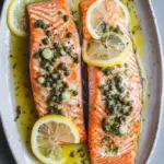 Baked Salmon with Lemon Caper Butter for Easy Elegant Dining 2 Baked Salmon with Lemon Caper Butter