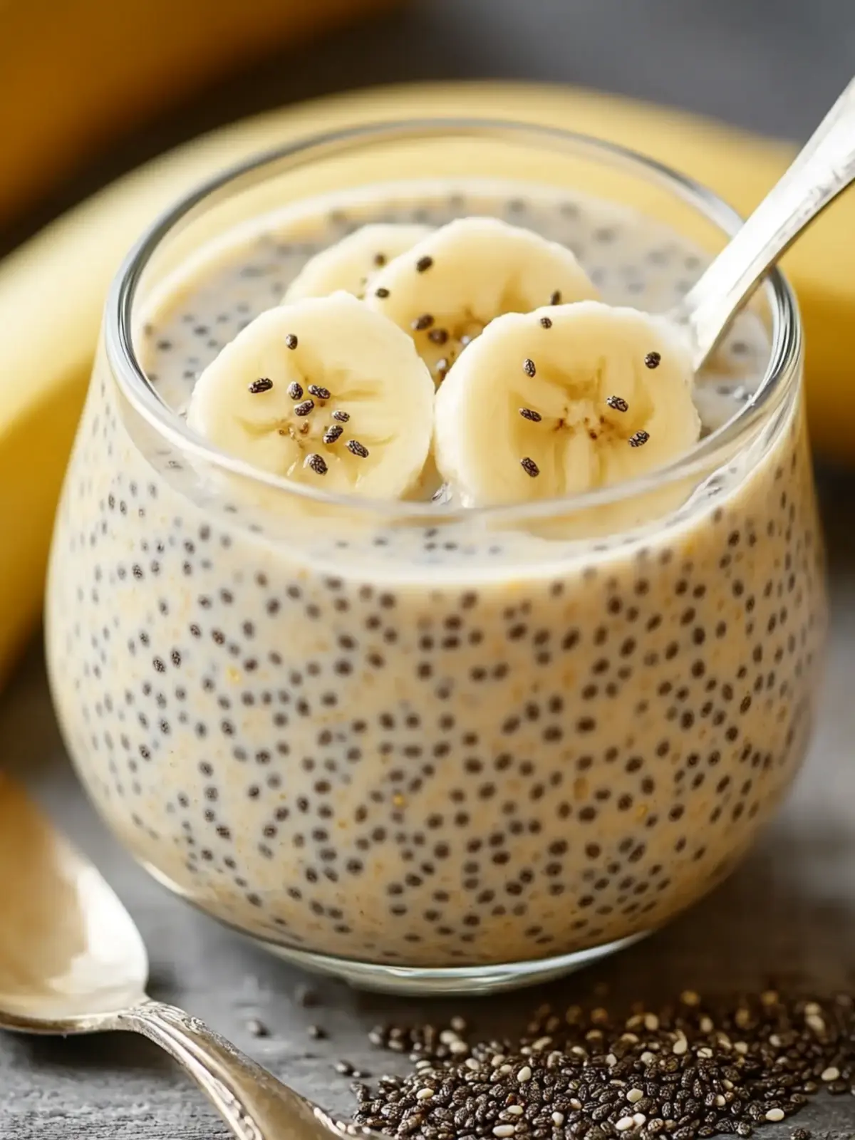 Delicious Banana Chia Honey Milk Pudding for Happy Mornings 2 Banana Chia Honey Milk Pudding