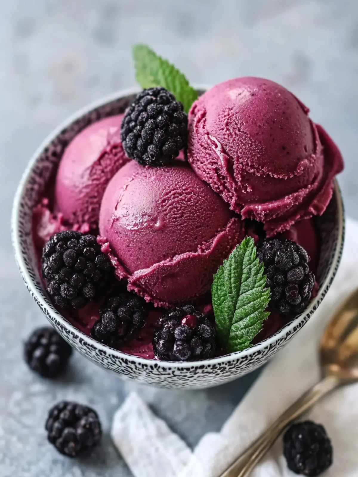 Make Irresistible Ninja Creami Blackberry Sorbet at Home 4 Ninja Creami Blackberry Sorbet